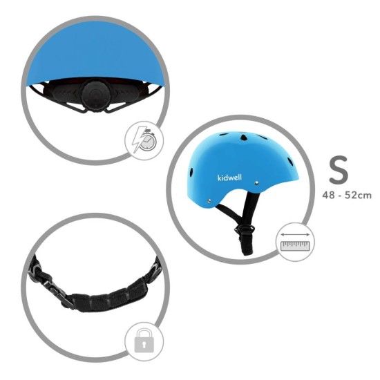 Kidwell ORIX II Blue gyerek bukósisak – M (52–56 cm)