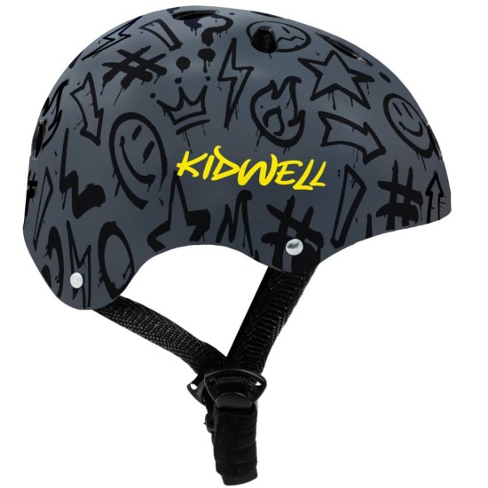 Kidwell ORIX Plus Graffiti gyerek bukósisak – M (52–56 cm)
