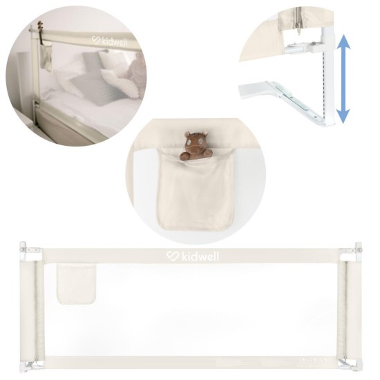 Kidwell TIVA 160 Beige – állítható ágyvédő korlát