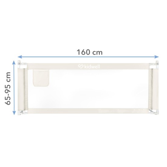 Kidwell TIVA 160 Beige – állítható ágyvédő korlát