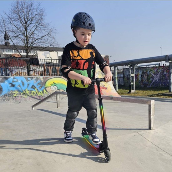 Kidwell TRIX védőfelszerelés szett – könyök-, térd- és csuklóvédő, pink, S-es méret
