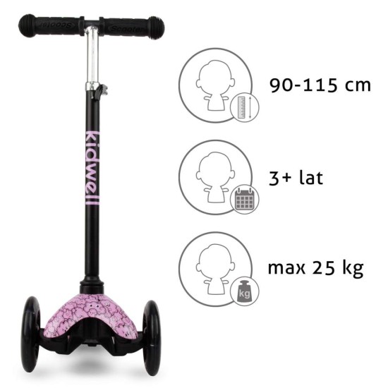 Kidwell Uno háromkerekű gyermekroller,  Clouds