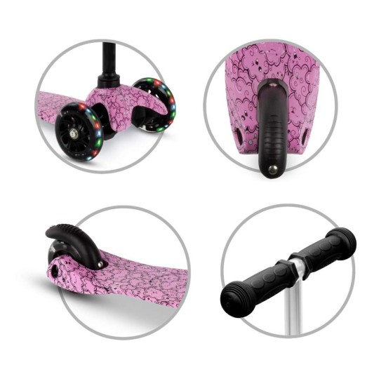 Kidwell Uno háromkerekű gyermekroller,  Clouds