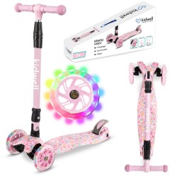 Kidwell VENTO Candy háromkerekű gyerekroller – pasztell rózsaszín
