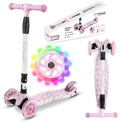 Kidwell VENTO Panda háromkerekű gyerekroller –rózsaszín