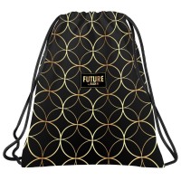 Tornazsák lányoknak, art deco, black-gold