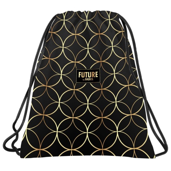 Tornazsák lányoknak, art deco, black-gold