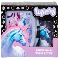 Uzsonnás doboz és kulacs lányoknak, unikornisos, Born to be Unicorn