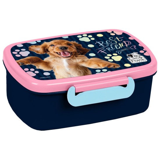 Uzsonnás doboz lányoknak, babydog, Best Friend, kiskutyás