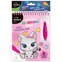Vízfestőkönyv, újrafelhasználható - Kidea, cicás