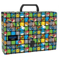 Minecraft Pixel irattartó dosszié fogantyúval, A/3 méretben 10 cm