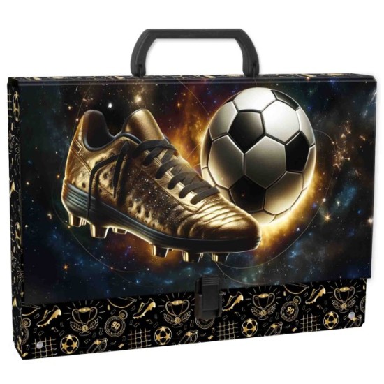 Focis irattartó dosszié fogantyúval, Golden Ball, A/4 méret 5 cm