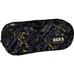 BackUp egyrekeszes ovális tolltartó felszerelés nélkül fiúknak, future design