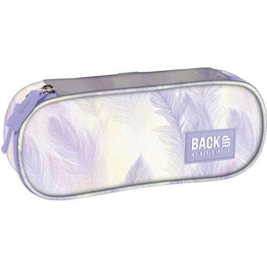 BackUp egyrekeszes ovális tolltartó lányoknak, tündértollak