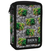 BackUp háromrekeszes, emeletes tolltartó fiúknak, felszereléssel, Creative Pixels