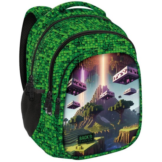 BackUp iskolatáska, hátizsák fiúknak, Pixel Jungle