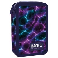 BackUp kétrekeszes emeletes tolltartó lányoknak, felszereléssel, Neon Vibes