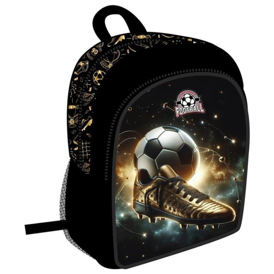 BackUp kétrekeszes óvodai hátizsák fiúknak, Golden Ball, focis