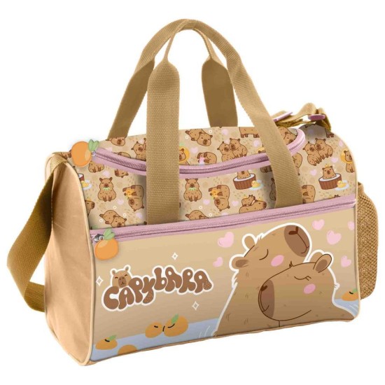 BackUp sporttáska és utazótáska lányoknak, kapibara, barna