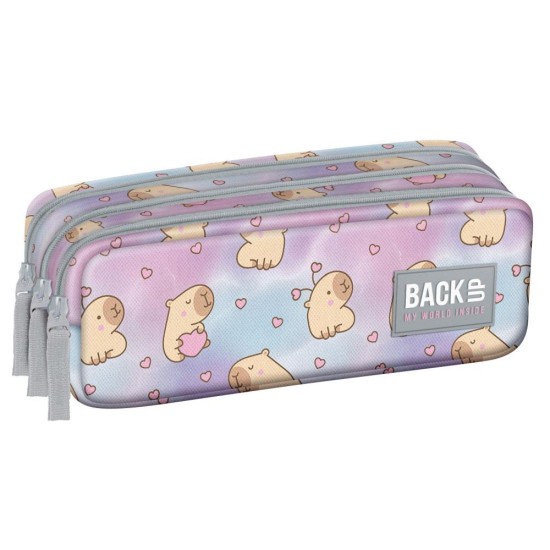 BackUp téglalap alakú tolltartó lányoknak, mini kapibara