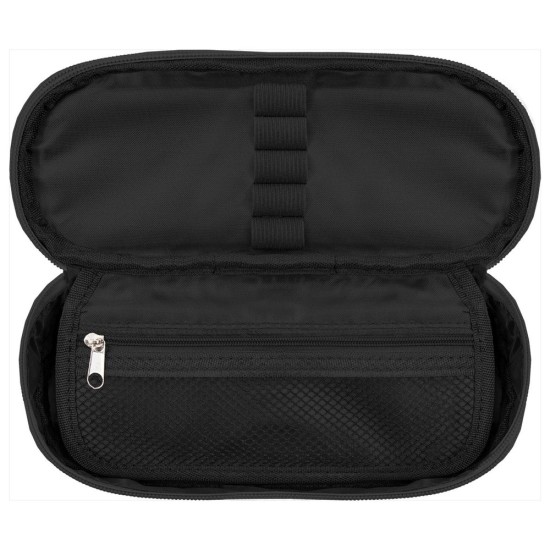 BackUP tolltartó fiúknak, ovális, cipzáras, 3D metal