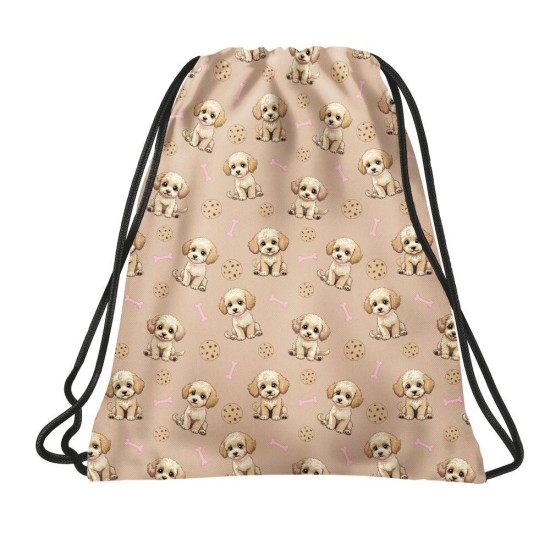 BackUp tornazsák lányoknak, kutyás, barna