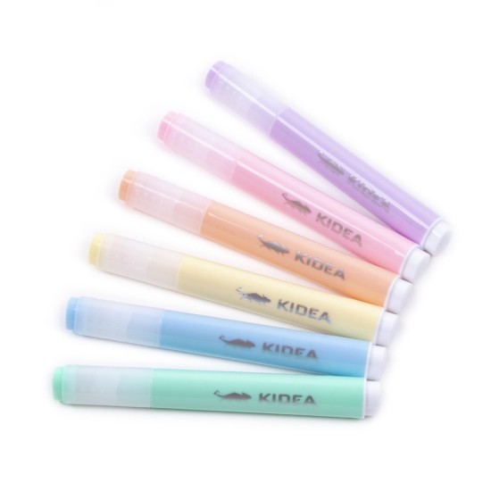 Kidea duplahegyű pasztell szövegkiemelők, 6 db-os készlet