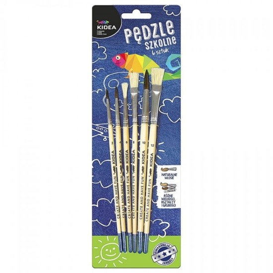 Kidea ecsetkészlet, 6 db-os