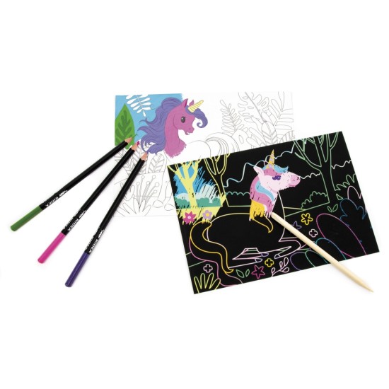 Kidea képkaparós kifestő, unikornis