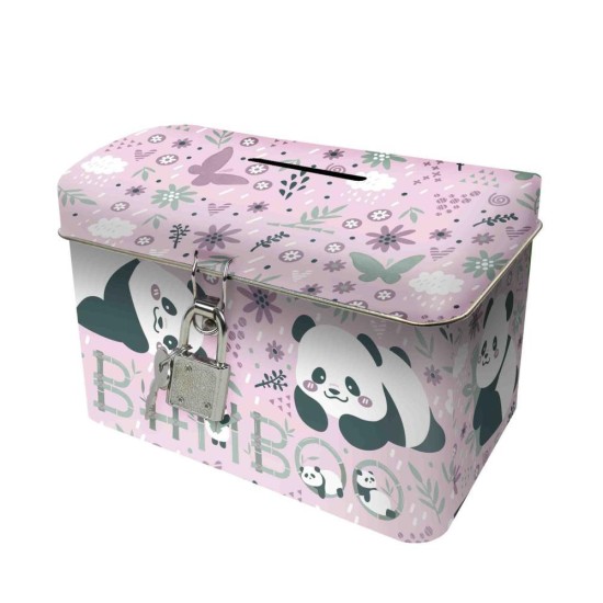 Sweet Panda lakattal zárható fém persely lányoknak