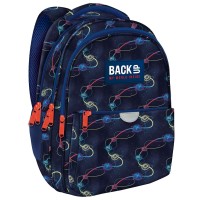 BackUP gyerek iskolatáska/hátizsák fiúknak, háromrekeszes, tech