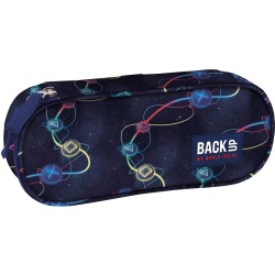 BackUP tolltartó fiúknak, ovális, cipzáras, tech