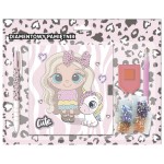 Gyémántos napló lakattal, 3 színű tollal, Best Friends