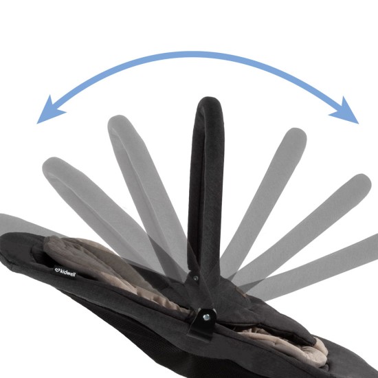 Kidwell Rubi babahinta és pihenőszék újszülött kortól, fekete-arany