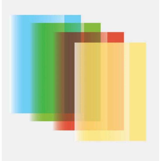 Füzetborító A4 PP, mérete: 423 x 305 x 0,15 mm, sárga