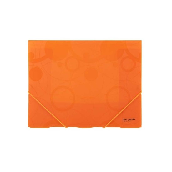 NEO COLORI műanyag irattartó mappák, A4 méretben, narancssárga- 3 cm-ig bővíthető