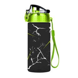 OXY CLICK ELETRIC neonzöld – fekete kulacs, 600 ml