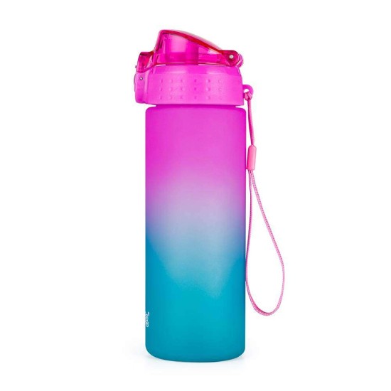 OXY CLICK OMBRE BLUE – PINK, kék – rózsaszín színátmenetes kulacs, 600 ml