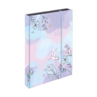 OXY GO Colibri Jumbo füzettartó, gumis mappa lányoknak, A/4  – Oxybag