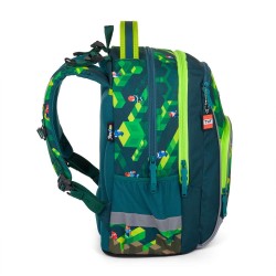 OXY GO PLAYWORLD ergonomikus iskolatáska és hátizsák fiúknak, Minecraft Play the game