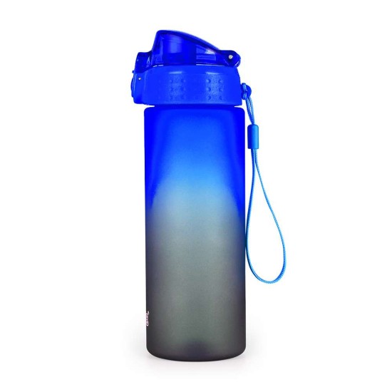OXY OMBRE BLACK BLUE, fekete – kék színátmenetes kulacs, 600 ml