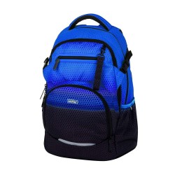 OXY OMBRE BLUE ergonomikus iskolatáska és hátizsák fiúknak, kék - fekete