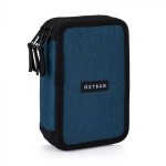 OXYBAG háromrekeszes tolltartó fiúknak, klasszikus kék