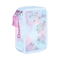 Premium Light Colibri Dream háromrekeszes tolltartó lányoknak, felszerelés nélkül - Oxybag