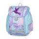 PREMIUM LIGHT COLIBRI DREAM kolibri dekorációval készült csatos iskolatáska szett, tolltartóval és tornazsákkal lányoknak, 3 részes szett - Oxybag