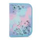 PREMIUM LIGHT COLIBRI DREAM kolibri dekorációval készült csatos iskolatáska szett, tolltartóval és tornazsákkal lányoknak, 3 részes szett - Oxybag