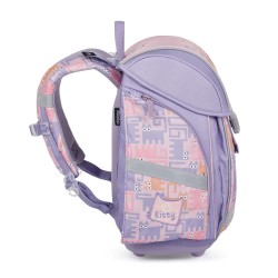 Ergonomikus iskolatáska és hátizsák lányoknak, cicás – pink, PREMIUM LIGHT PETS - Oxybag