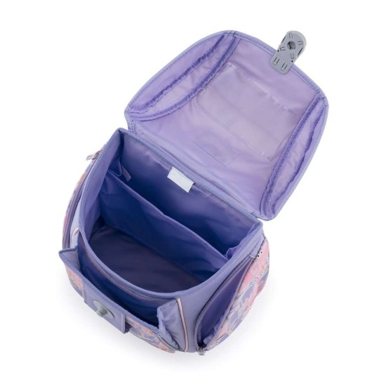 Ergonomikus iskolatáska és hátizsák lányoknak, cicás – pink, PREMIUM LIGHT PETS - Oxybag