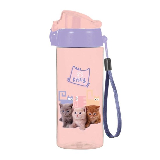 PREMIUM LIGHT PETS kulacs lányoknak, cicás - pink - 500ml, Oxybag