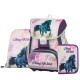 PREMIUM ONE HORSE lovas dekorációval készült csatos iskolatáska szett, tolltartóval és tornazsákkal lányoknak, 3 részes szett - Oxybag